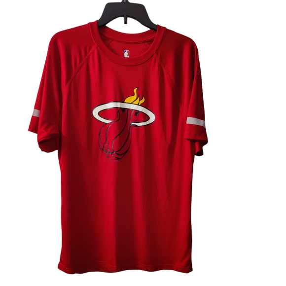 NBA Miami Heat Jersey Red  Sz  Large - Picture 1 of 6